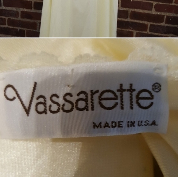 Vintage Vassarrette Eggshell duster / Nightgown L - Picture 8 of 12